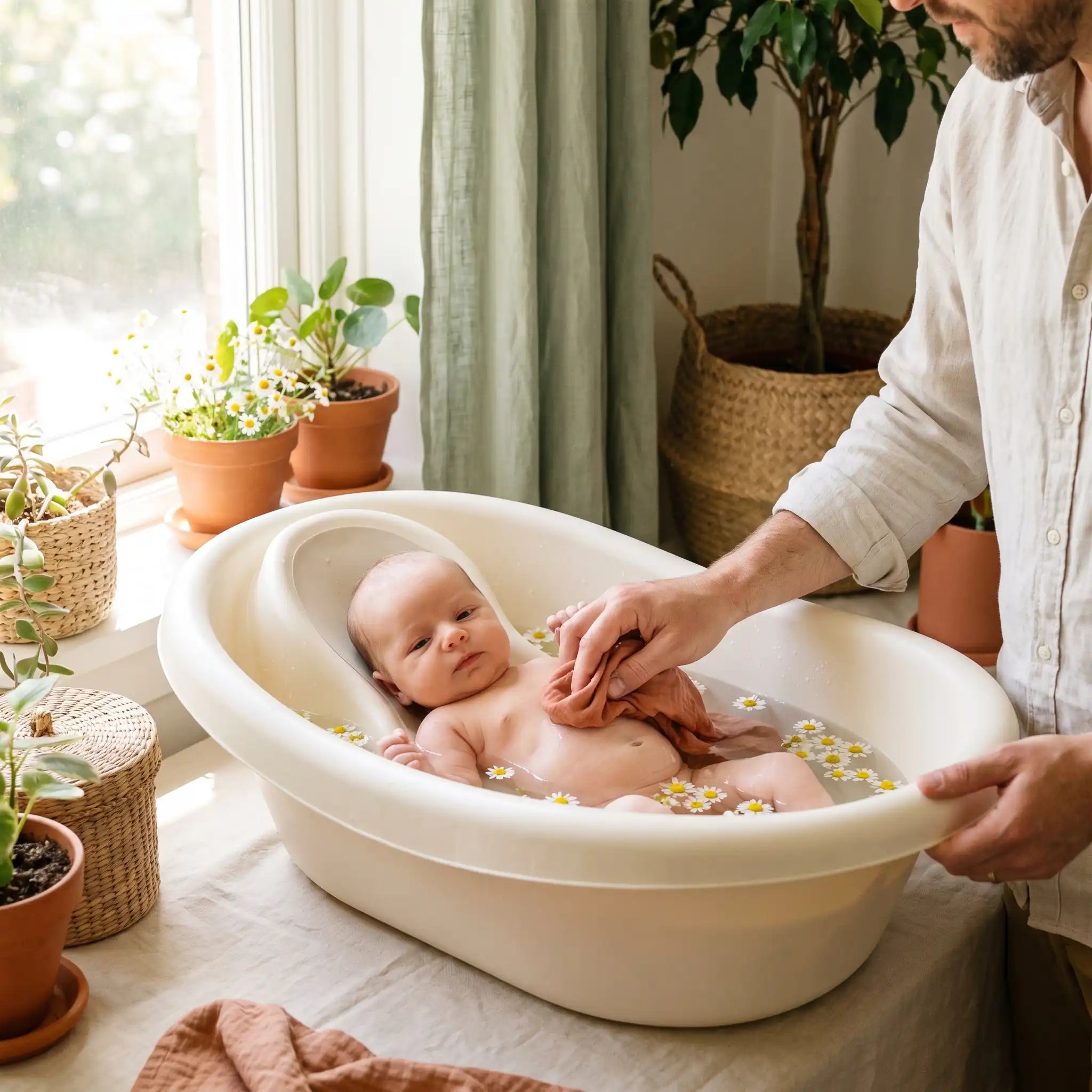 baignoire-bebe-avec-papa