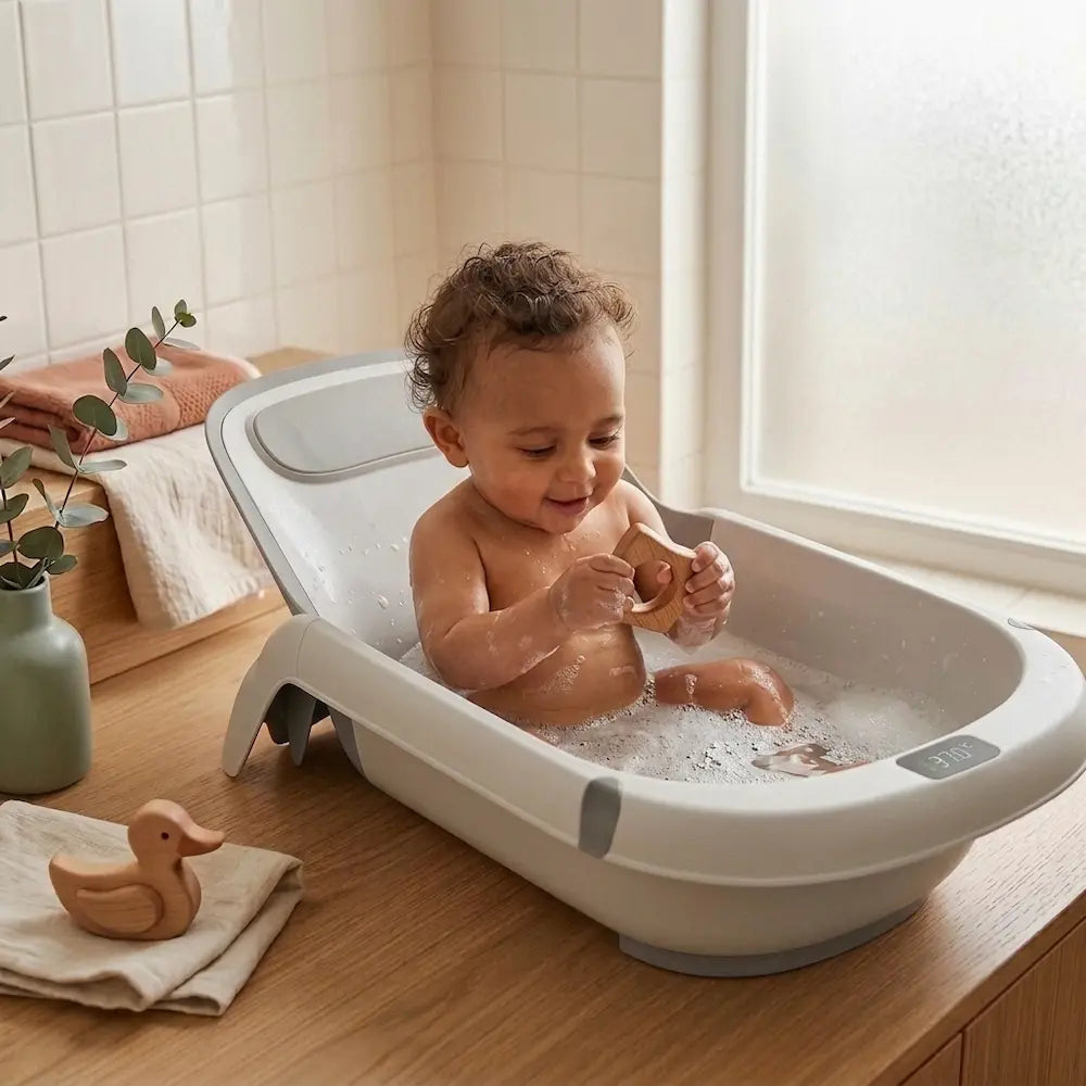 Transat bébé 4-en-1 évolutif - Hamac de bain nouveau-né à 36 mois