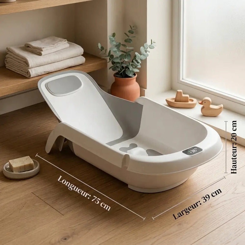 Transat bébé 4-en-1 évolutif - Hamac de bain nouveau-né à 36 mois