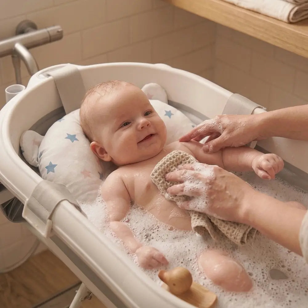 Bébé est maintenu. Même quand il gigote.