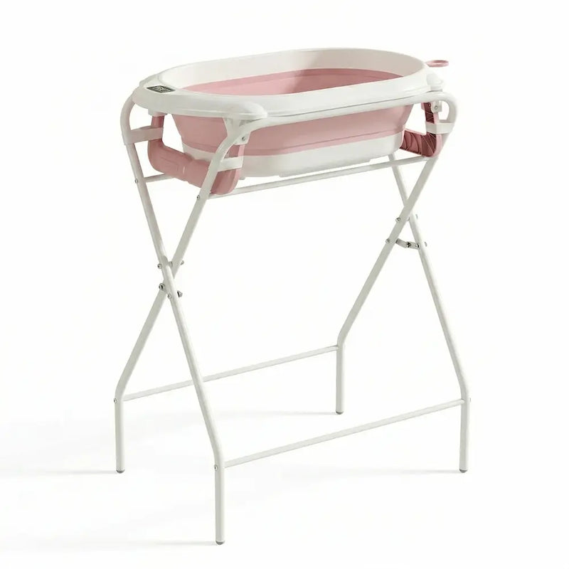 Baignoire bébé sur pied 3-en-1 thermomètre - 0 à 12 mois