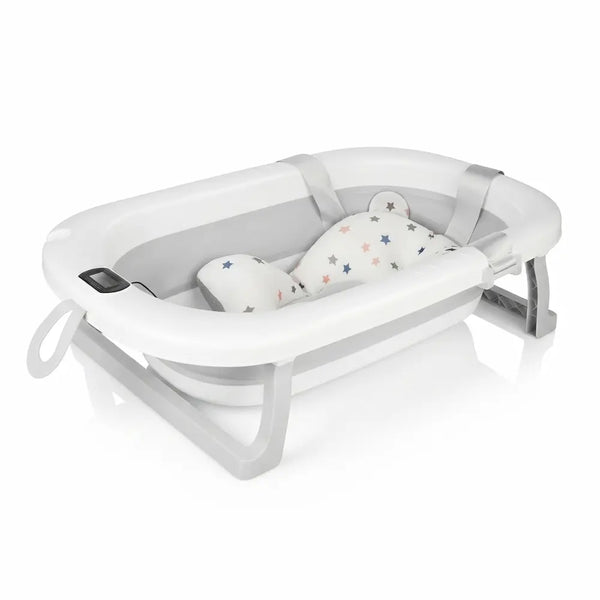 Baignoire bébé pliable thermomètre intégré - 0 à 36 mois