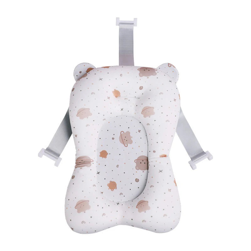 Coussin de bain bébé antidérapant en forme de hamac, motif ourson, 0 à 12 mois