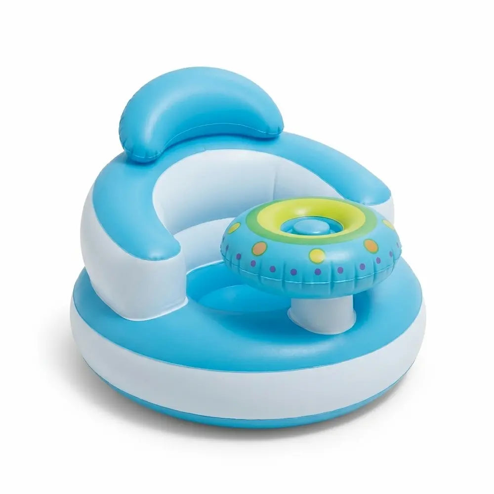 Siège de bain bébé gonflable avec pompe intégrée, gonflage rapide, 0 à 2 ans