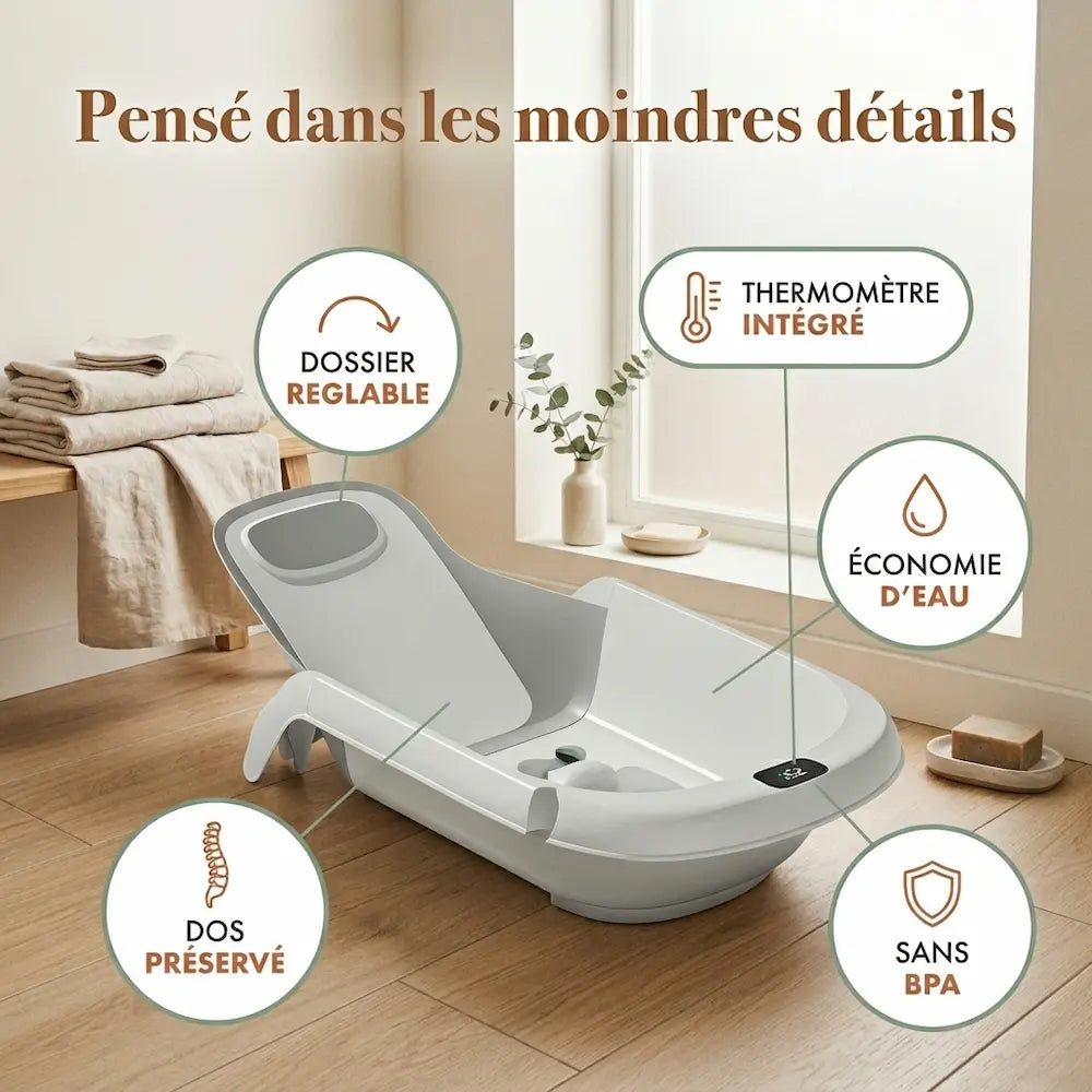 Transat bébé 4-en-1 évolutif, du nouveau-né à 36 mois